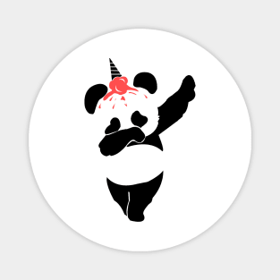 'Dabbing Panda Ice Cream Unicorn' Funny Panda Gift Magnet